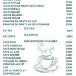 Menu Café Restaurant BROADWAY Meknes February 2024 505012-880500